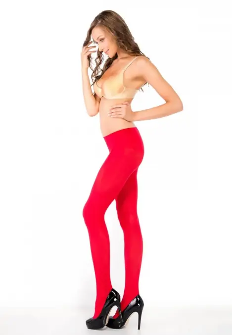 Penti Dres Engros 40 DEN, Mat, Opac,Rosu
